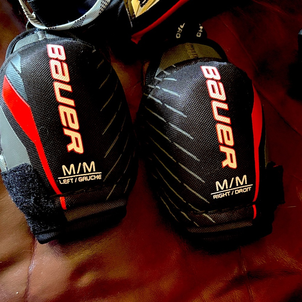 Bauer Black and Red Sports elbow pads